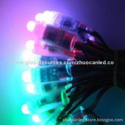 Intelligent RGB LED pixel flat mini string, 5V DC